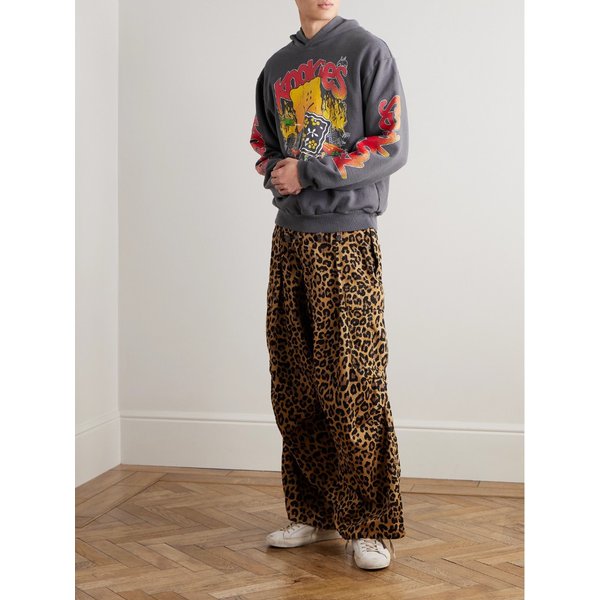 버스터 페키시 레인보우 프린트 코튼 저지 후드 티셔츠 46376663162925144