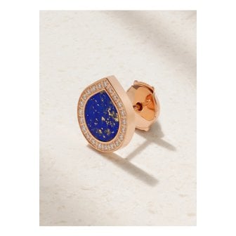 REPOSSI 레포시 앙티페 18k 로즈 골드 라피스 라줄리 다이아몬드 싱글 이어링 46376663162894593