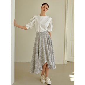 [리퍼브] Unbalance flare skirt (gray)