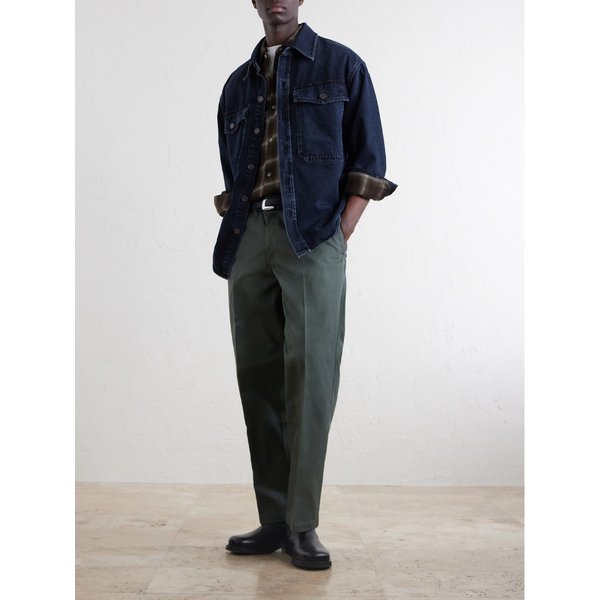 네이버후드 스트레이트 레그 트윌 팬츠 46376663163075004