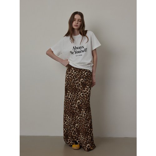 Leopard Banding Long Skirt