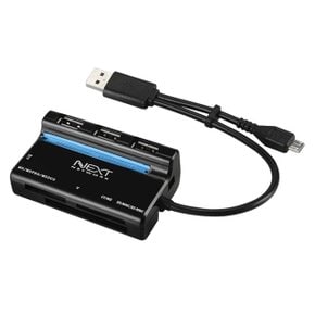 USB2.0 3포트 카드리더 OTG 허브 스마트폰 데이터전송 (W90907D)