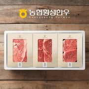  [9/12 오전8시 주문건까지 명절전출고] [SSG정담][냉장/1+][농협횡성한우]로스구이세트1호 (등심/로스/특수부위) / 1.5kg