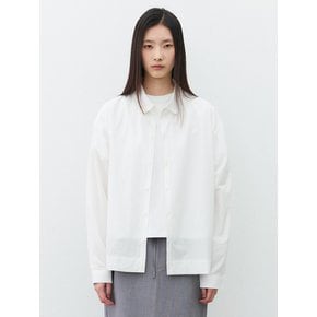(우먼)페탈 카라 라이트 셔츠 화이트