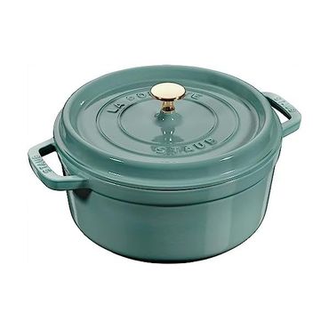  독일 스타우브 무쇠냄비 Staub La Cocotte 1025323 Casserole Dish 24 cm 3.8 L Eucalyptus Cast