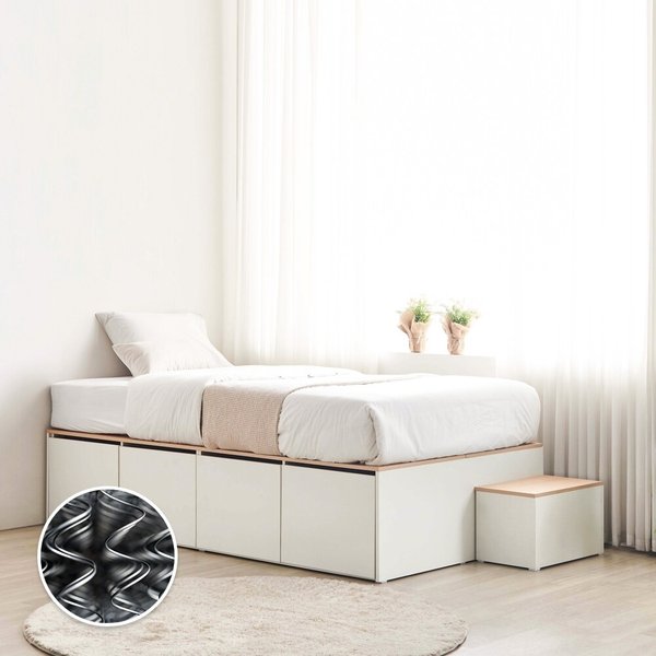 [동서가구] 엘르 SS 벙커침대+계단+본넬매트리스 DF922203