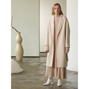 Manet Cashmere Blended Wool Coat_Elegance Ivory