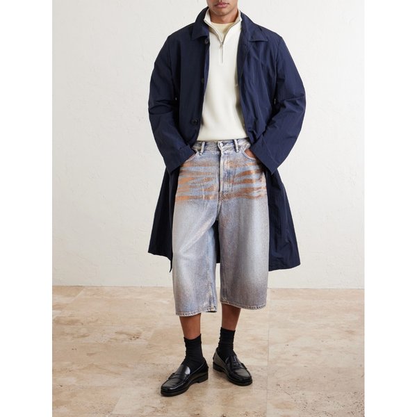 주다 U 스트레이트 글리터 데님 쇼츠 46376663162969953