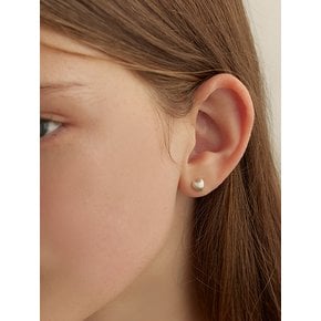 [연말 스페셜 6mm+10mm 진주귀걸이 증정][925 silver] MIni Heart Earring