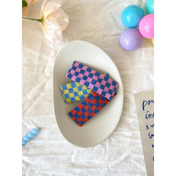 chekerboard ticking pin(체커보드 똑딱핀)