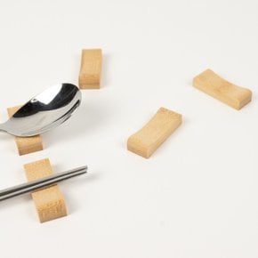 나무 젓가락 숟가락 대나무 스푼 도자기 수저 받침대 받침 예쁜 단면 수저받침