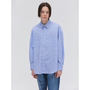 Overfit Cotton Stripe Shirts