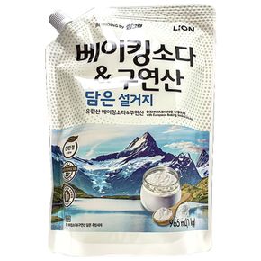 LION 참그린 베이킹소다 구연산 담은설거지 리필 1kg