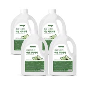 홈페 딥클린 액션 세탁세제 2.5L x 4개 대용량 일반 드럼 겸용 중성 베이킹소다 (S41247606)