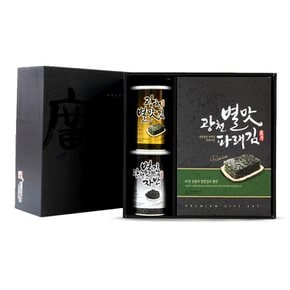 [명절 후 순차배송][작심밀도]별맛 VIP 광천캔김 혼합세트 소1호 / 캔김1개.캔자반1개.전장김5봉