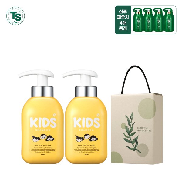 [TS 선물세트] 키즈샴푸 400ml*2개+슈퍼케라틴6g*4개+선물박스*1개