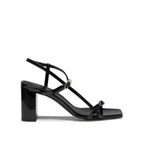 [아이데] Sandals FRANZIPATENT CALF LEATHER BLACK Black