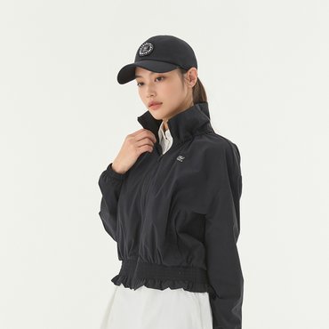 페어라이어 러플 헴 집업 점퍼 (블랙)