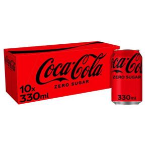 [해외직구] Coca-Cola 코카콜라 제로슈가 제로콜라 캔 330ml 10입