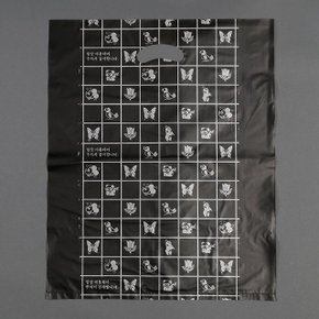 100p 양장비닐봉투(검정) (40x50cm) 의류봉투 (WD4A344)