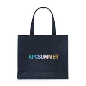 APC 아페쎄 COCSX M61443 IAI INDIGO APCSUMMER 로고 다이엔 데님 에코백 인디고