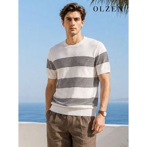 멀티 스트라이프 반팔 니트  ZOD2ER1311 _P388817518