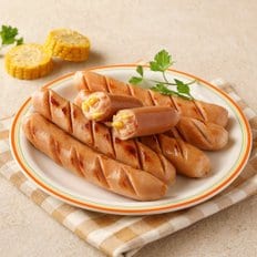  [푸딩팩토리] 옥수수콘 소시지 1kg (100g x 10ea) 국내산 돈육 캠핑요리 안주 반찬 간식