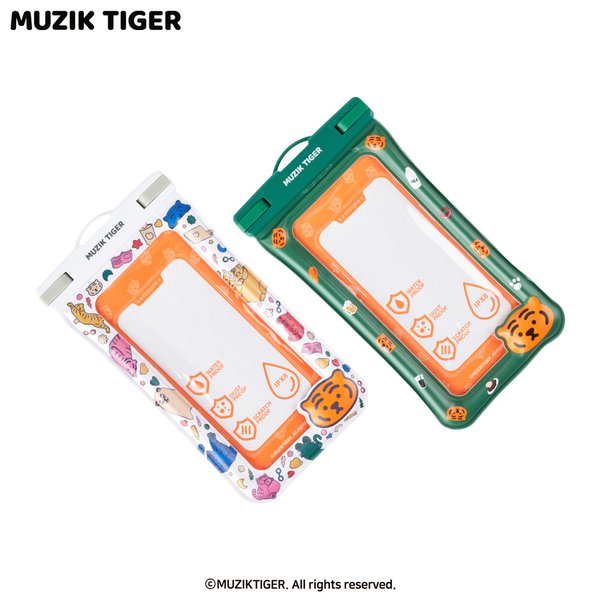 무직타이거 뚱랑이 핸드폰 방수팩 IPX8등급 2종 택1