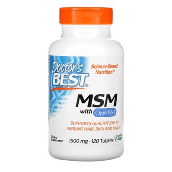 닥터스베스트 닥터스 베스트 MSM 식이유황 옵티 엠에스엠 OptiMSM 1500mg 120정