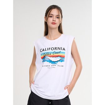 레이지비 쿨터치 에어라이트 루즈 여성 슬리브리스 화이트