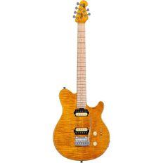 미국 뮤직맨 기타 Sterling by Music Man 6 String SolidBody Electric Guitar Right Trans Gold