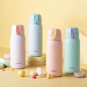 스쿨핏 코튼캔디 원터치 텀블러 370ml 1+1 세트