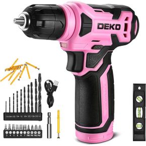 영국 블랙앤데커 드릴세트 DEKOPRO 8V Cordless Drill Set with 3/8 Keyless Chuck 42pcs Acesso