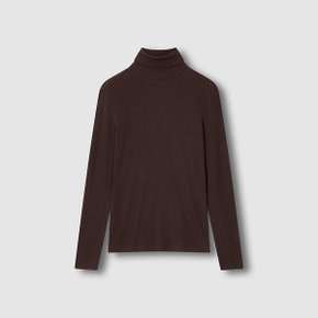 여 발열온감 소프트 립 터틀넥 티셔츠 J115401006071