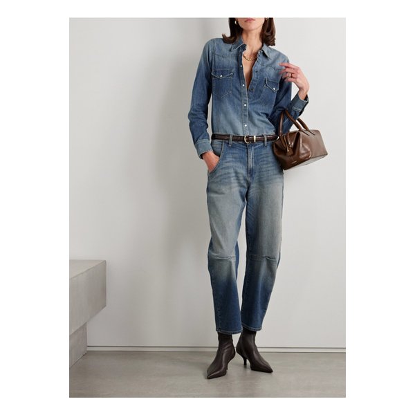 닐리 로탄 트래비스 데님 셔츠 미드 데님 1647597356900361