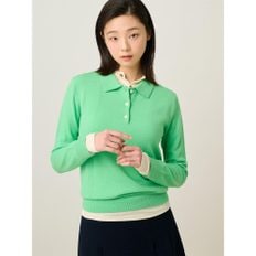 울 T칼라 풀오버  라이트그린 (BF5151C01L)