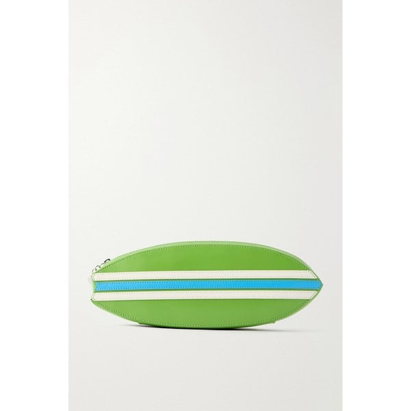 스타우드 서프보드 스트라이프 가죽 클러치 라임 그린 46376663163027465