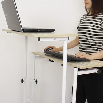 코지몽 높이조절 책상 테이블 스탠딩 서서 일하는 공부 높낮이조절 노트북