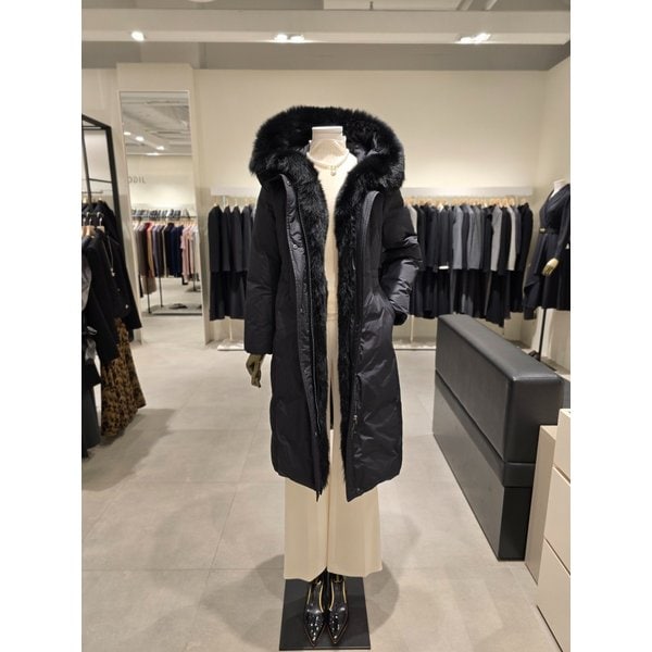 [파주점] 폭스퍼 트리밍 구스다운 롱 패딩  JRCA2PD583