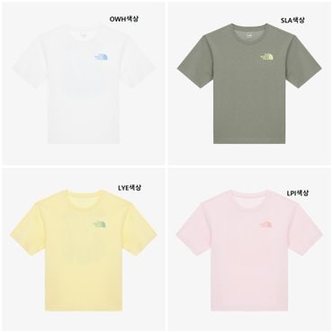 노스페이스키즈 NT7UR05 키즈 네이쳐글로우 반팔 라운드 티 KS NATUREGLOW S/S R/TEE