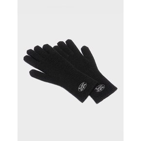 KNIT LOGO GLOVE BLACK