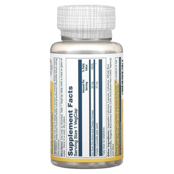 미국직구 Solaray 솔라레이 징크 아연 50mg 100정
