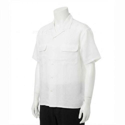 나이젤카본 26SS REPEAT OPEN COLLAR SHIRT LINEN TWILL 80520011010 101 리피트 린넨 트윌 오픈 칼라 셔츠