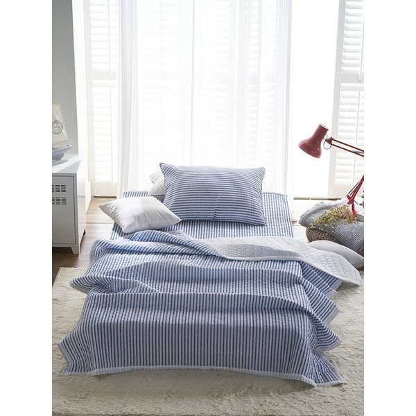 마린 시어서커 여름용 시원한 달라붙지않는 여름 누빔이불