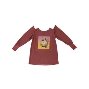 19F/W PINK GLITTER GRAPHIC T-SHIRTS