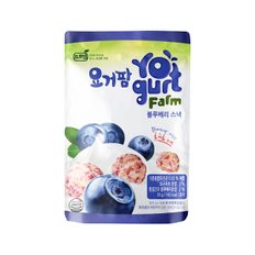 요거팜 유산균 블루베리 스낵 30g x 1개 / 아이간식 오곡 쌀과자