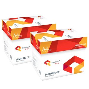  삼성복사용지 A4 (80g) 레드 2BOX 5000매