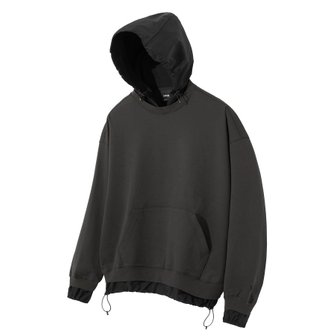  Utility Layered Detail Hoodie (Charcoal) [LSRSCTH106M]