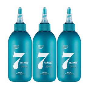 헤드스파7 트리트먼트 파란눈 블랙 헤어팩 200ml 3개