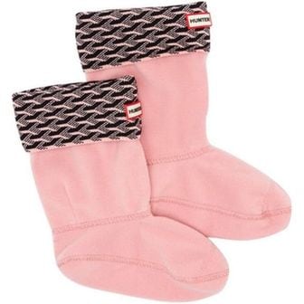  영국 헌터 부츠삭스 Hunter Original Short Cuff Knit Socks Pink Sand - Large 1631334